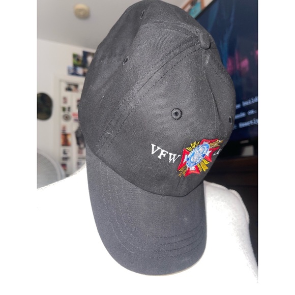 Men’s Black VFW 1160 Velcro Strap Baseball Cap 🖤 - Picture 4 of 11